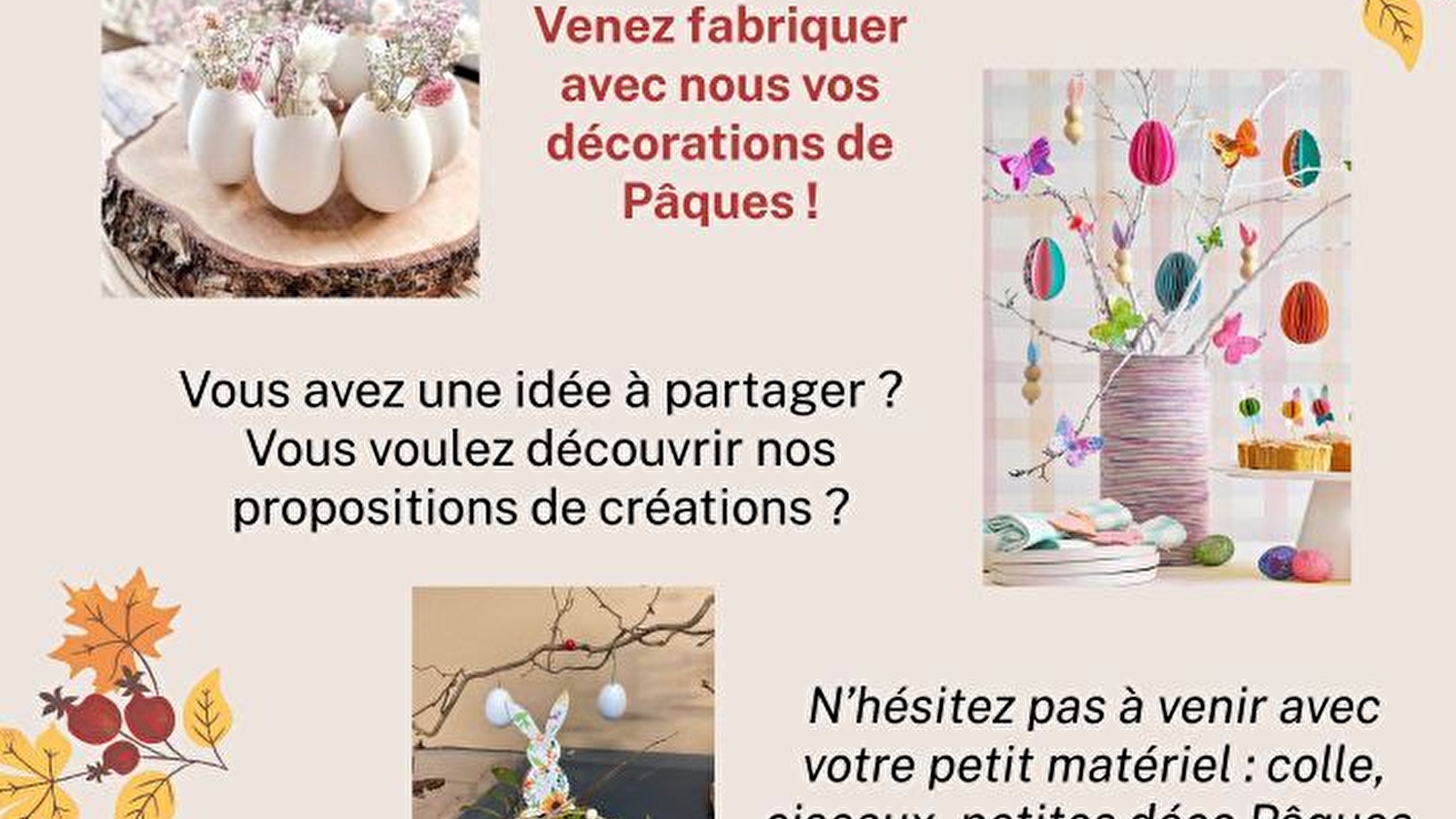 Animation décoration de Pâques présentée par Dornecy en fête !  